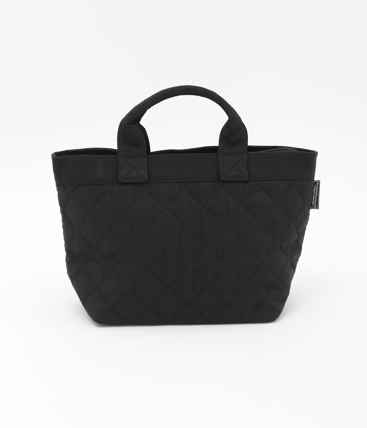 キルティングミニトート(ブラック-F)