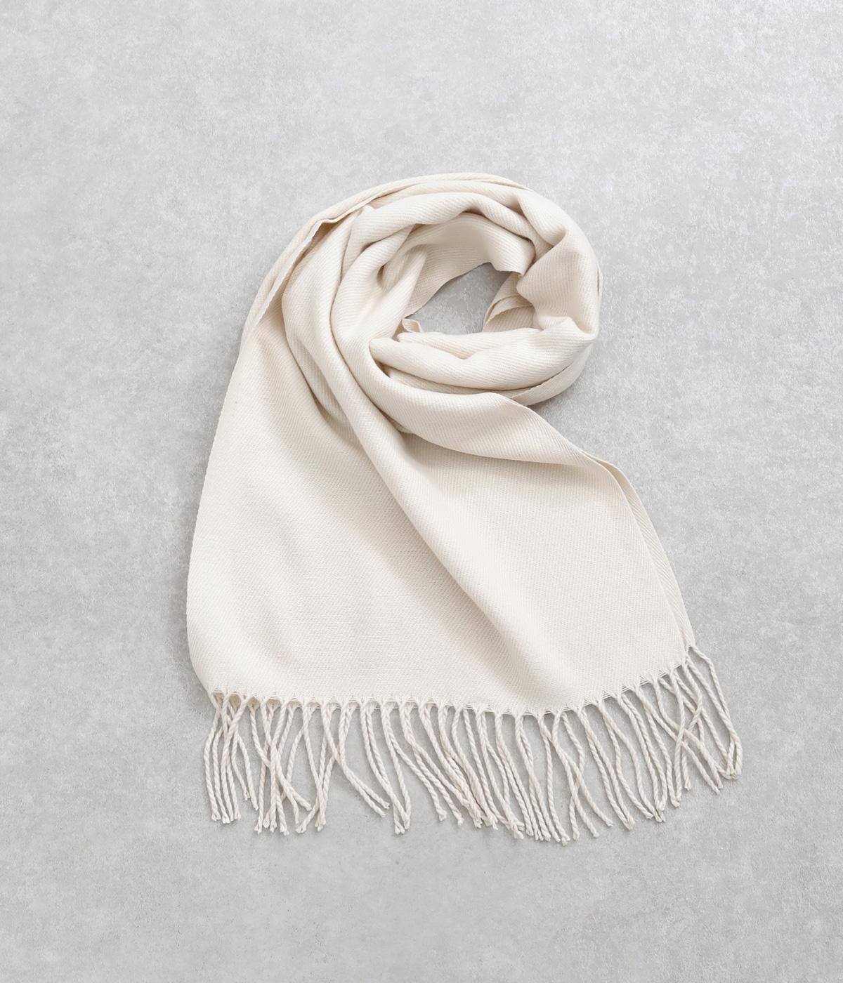 無地マフラー(アイボリー-F)