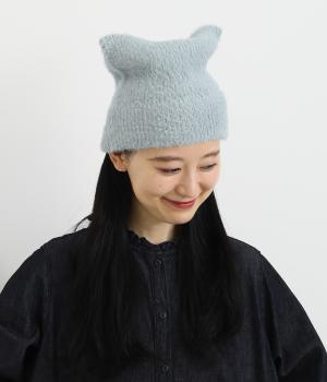 猫耳シャギーニットキャップ