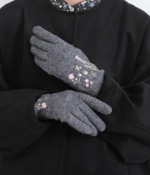 スマホ対応 刺繍グローブ