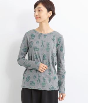 SUPER HAKKA×保坂優子 ｢暮らしを彩る｣プリント度甘天竺カットソー