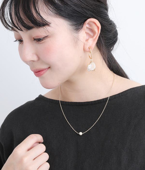 ワンポイントパール　ネックレス