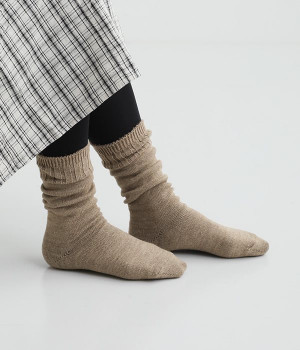 メリノウール　ゆるあったかソックス