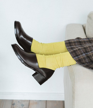 ヒールアップ　スポックシューズ(ブラウングレープ-225)