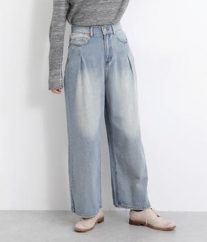 デニムポケットタックデニム