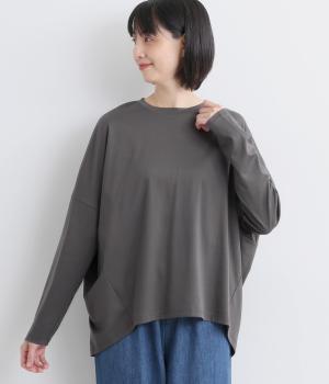 コンパクトスムースコクーンシルエットロングＴシャツ