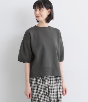 スポンディッシュニット7分袖プルオーバー