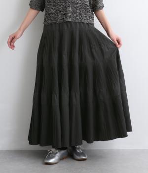 プリーツティアードスカート