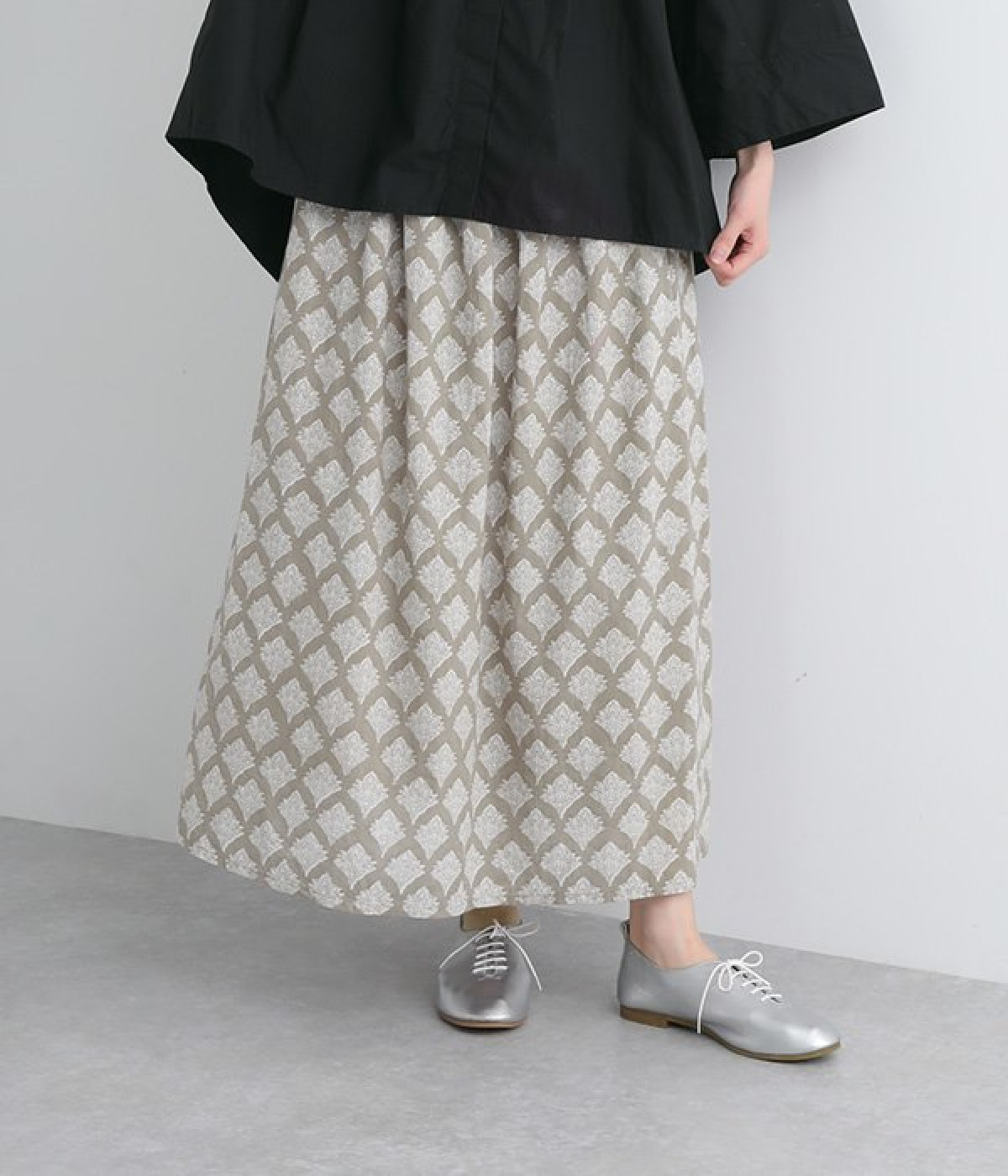 インディアブロックプリント スカート（ICHI Antiquites）の商品詳細 