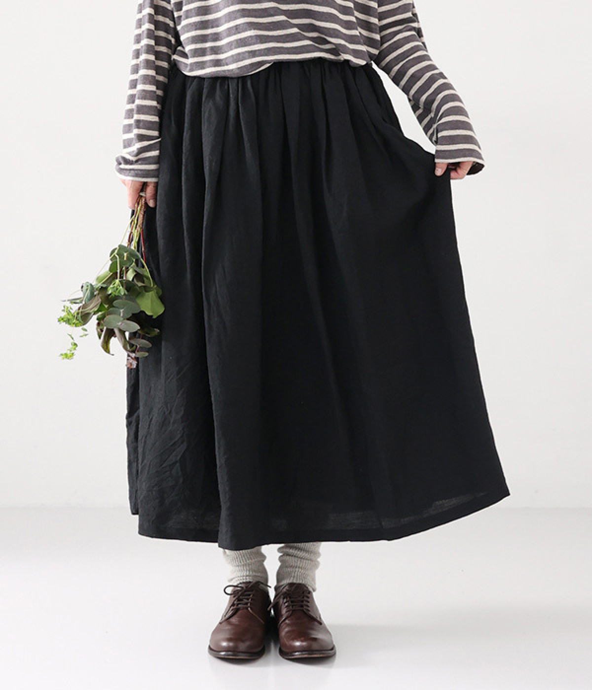 リネン スカート（Antiquites noir）の商品詳細