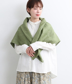 ピグメントカラーリネン　ストール