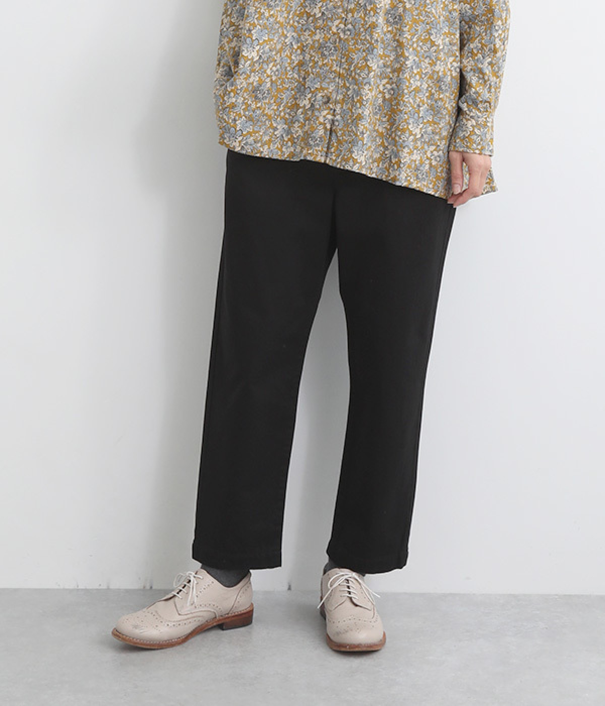 〇ICHI Antiquites ウール入り サルエルパンツ ICHI Antiquites (イチアンティークス) Antiquites noir リネン