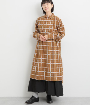 コットンドビーチェックプルオーバー