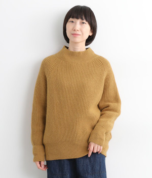 JAPAN RIDGE KNITTING プルオーバー(キャメル-ONESIZE)