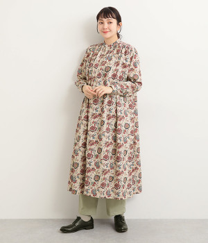 リネンフラワードレス(ナチュラル-ONESIZE)