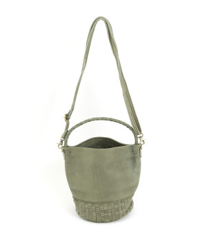 【Kyuca】2WAYラウンドミニトート(オリーブ-ONESIZE)