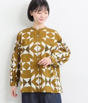 コットンインディアンコットンシャツ(キナリ-ONESIZE)