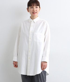 オックスシャツ(ホワイト-ONESIZE)