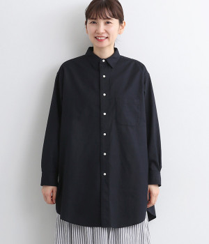 オックスシャツ(ブラック-ONESIZE)