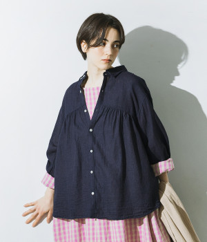 リネンコットンシャツ