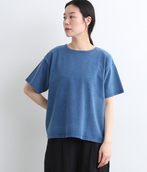 コットンインディゴプルオーバー(インディゴ-ONESIZE)