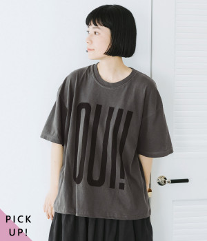 ピグメントダイ　Tシャツ　OUI！NON!