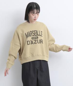MARSEILLE 裏毛プルオーバー(ベージュ-F)