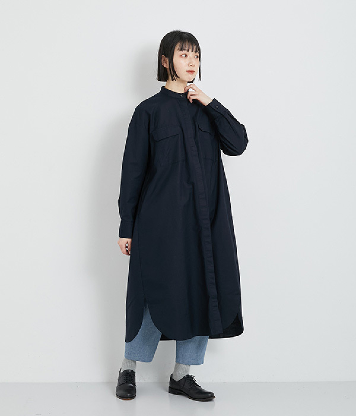 オックスシャツワンピース（ichi）の商品詳細