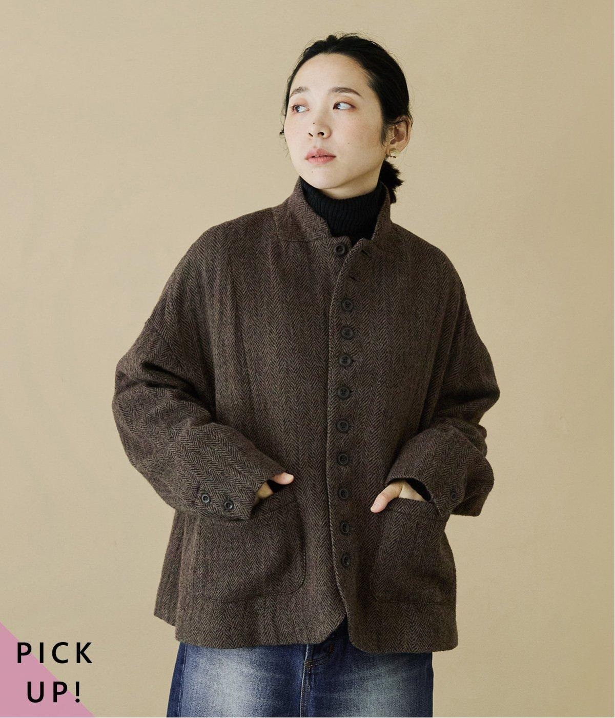 ウールヘリンボーンジャケット（ICHI Antiquites）の商品詳細