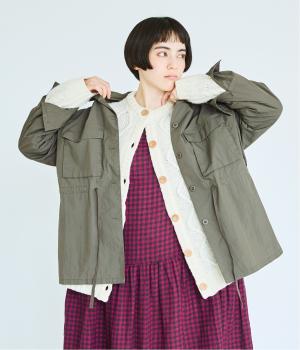 コットンナイロンストーンバイオ　シャツブルゾン