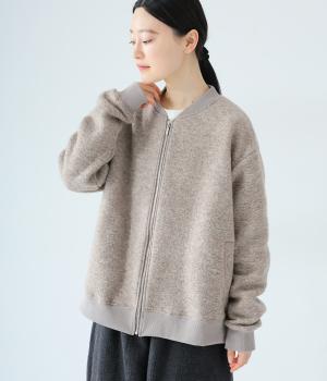 プードルニット　ブルゾン