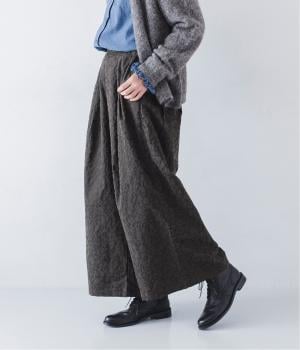 ビエラ起毛フラワー　セミワイドパンツ