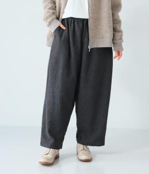 コットンウールサッカー　パンツ(チャコール-F)