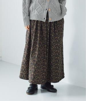 コール天フラワースカート