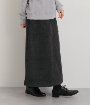 シャギー　スカート(チャコール-F)