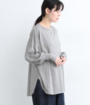 コットン　リブプルオーバー