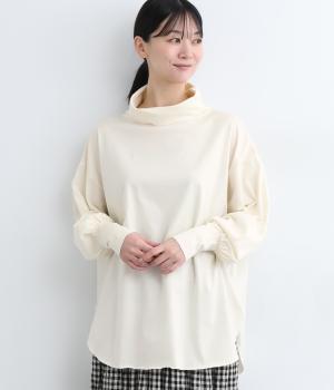 コットン　タートルネック(ナチュラル-ONESIZE)