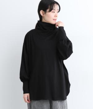 コットン　タートルネック(ブラック-ONESIZE)