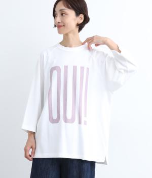 ラグランプルオーバー　OUI！NON！(ホワイト-ONESIZE)