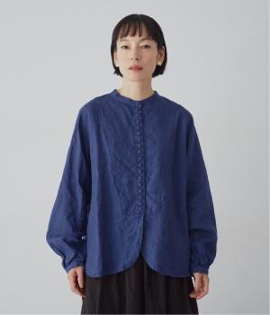 リネンインディゴドレスシャツ(インディゴ-F)