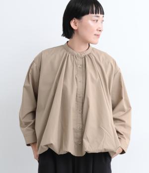 コットンバルーンシャツ(ベージュ-F)