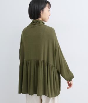 ウール混　タートルネック