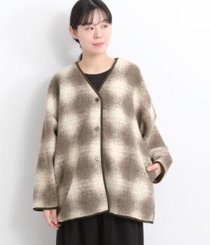スライバーチェック　カーディガン