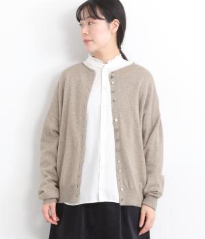 ソフトアンゴラニット　2wayカーディガン(ベージュ-F)
