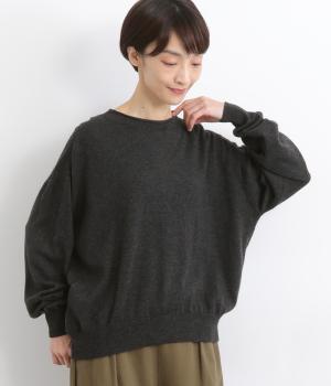 ソフトアンゴラニット　2wayカーディガン(チャコール-F)