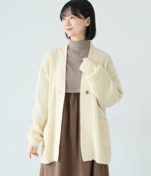 アルパカ混　カーディガン