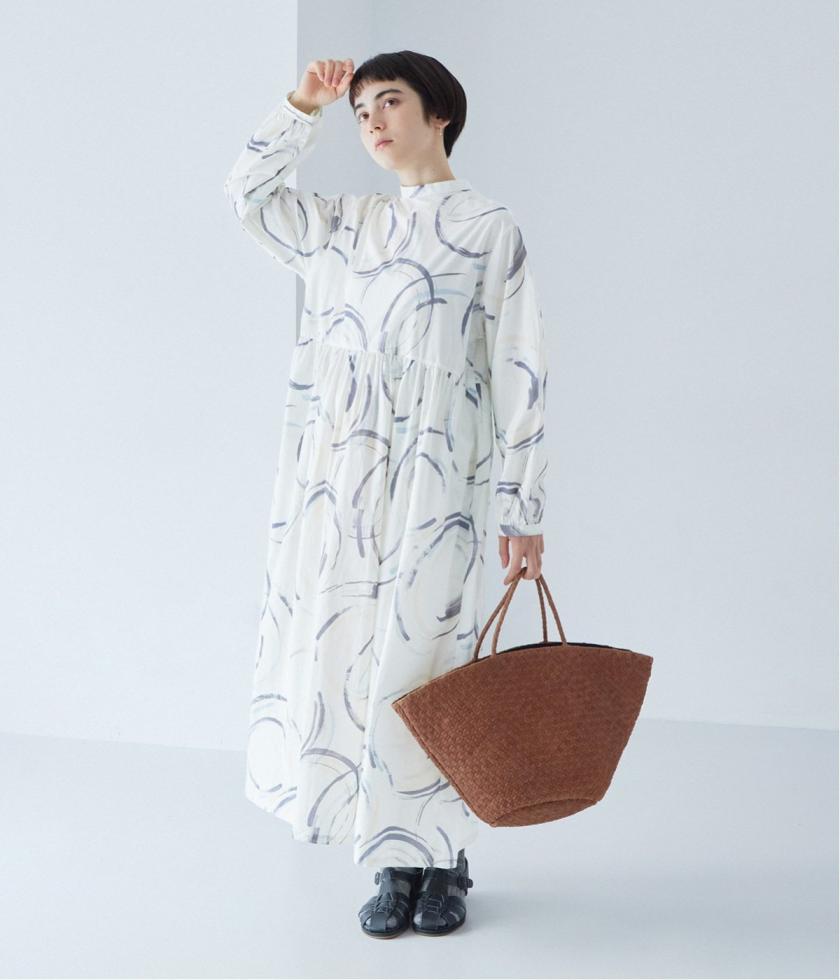インクジェットプリント2wayワンピース