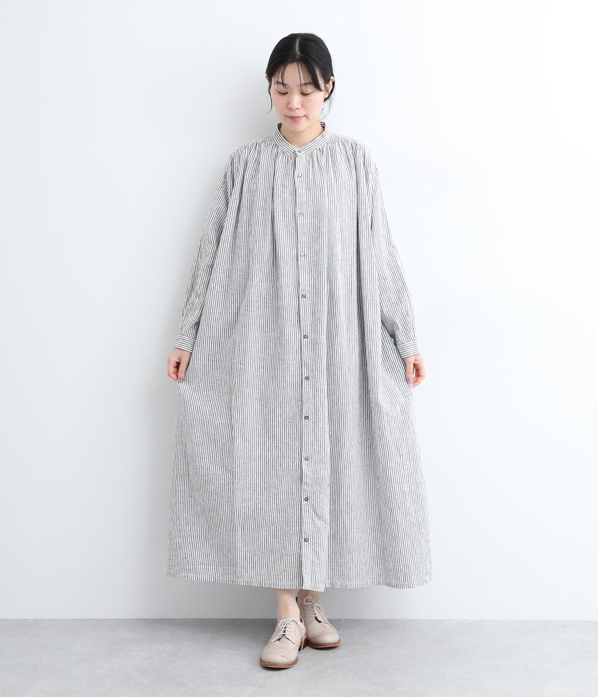 ichi Antiquites 東炊きドビーストライプワンピース ICHI Antiquites（イチアンティークス）の「ICHI Antiquites 東