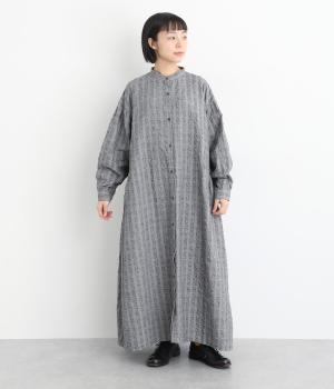ドビーチェック起毛　ワンピース