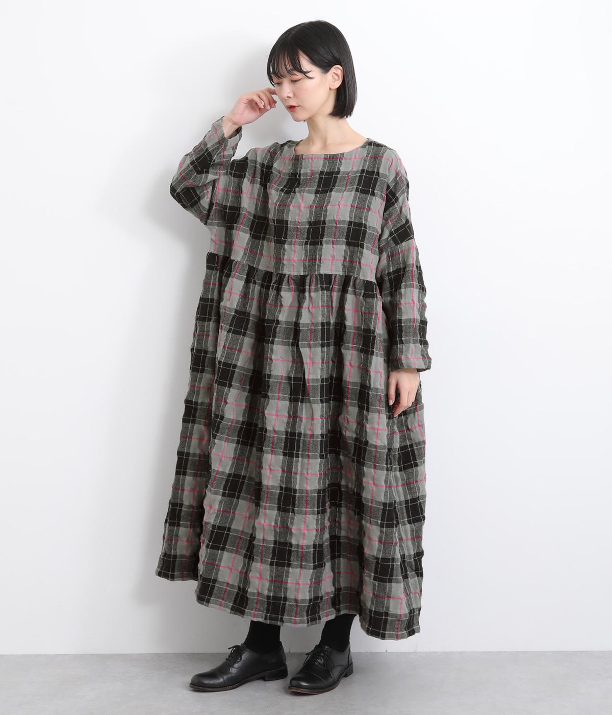 a*i様 houseonthehill コーデュロイドレス（チェック）　サイズ1 MIXチェックジャンパースカート（51016511） | Rose Tiara